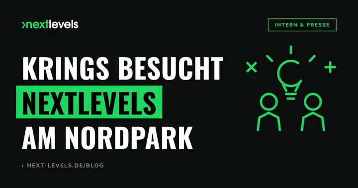 Krings besucht Digitalagentur nextlevels am Nordpark