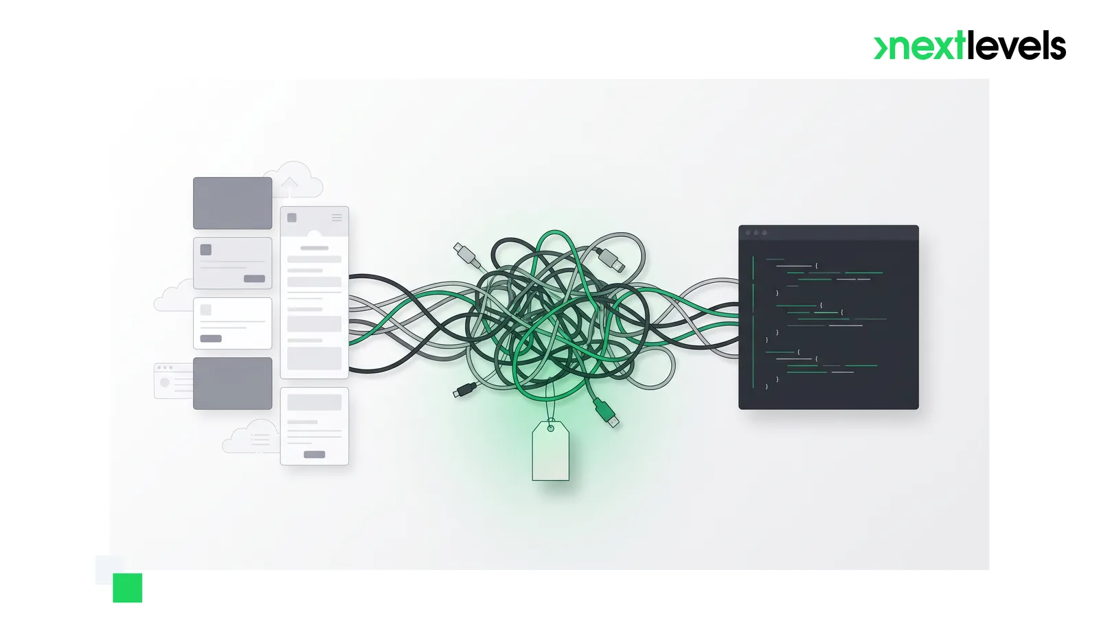Build vs. Buy: Kabelgewirr der Integrationen zwischen SaaS-Stack und Eigenentwicklung trägt das Preisschild