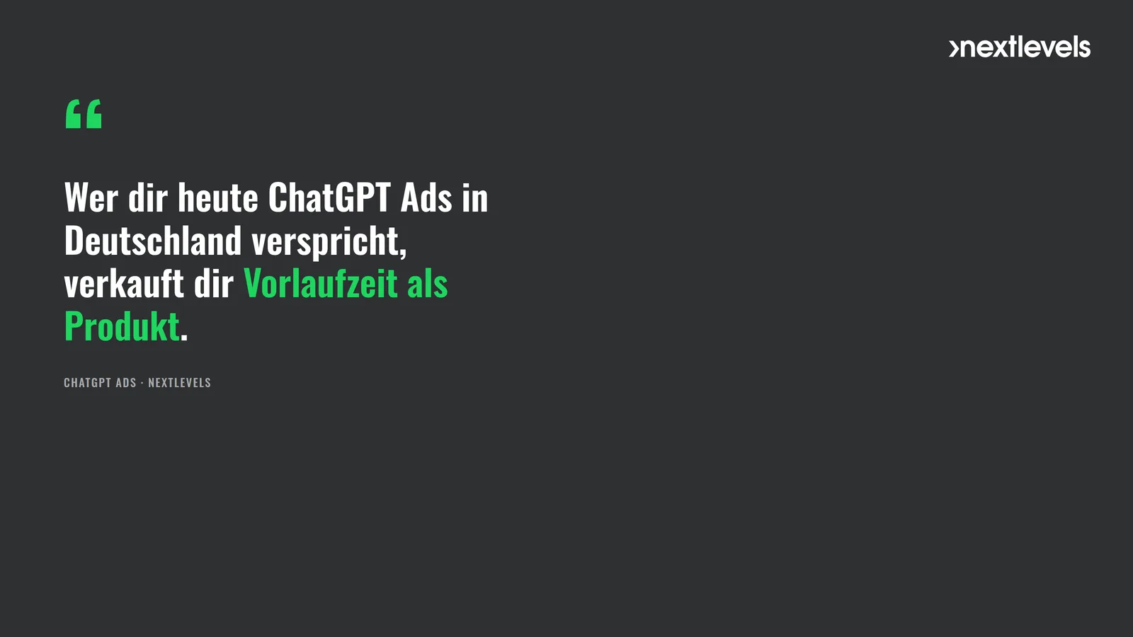 Zitat: organische KI-Sichtbarkeit ist die Platzierung, die sich nicht kaufen lässt