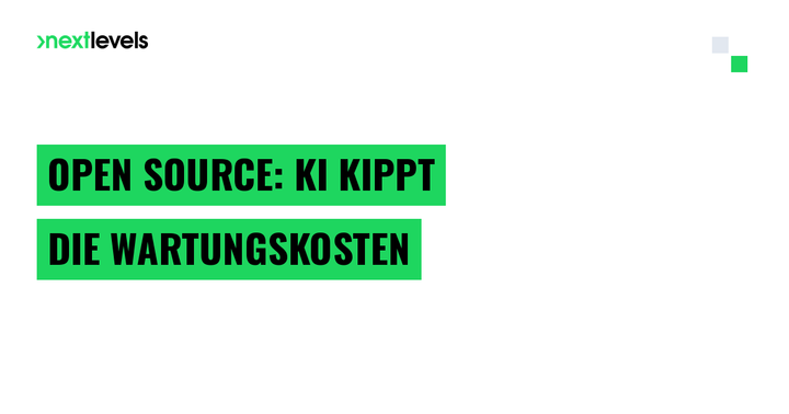 Open Source Revolution: Wie KI die Wartungsrechnung kippt und dir die Macht über deine Software zurückgibt