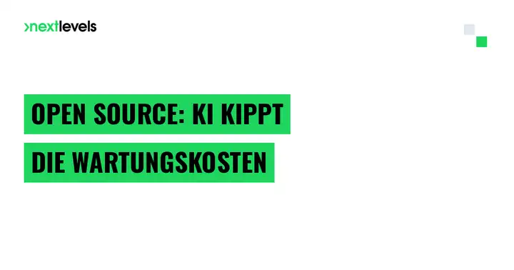 Open Source Revolution: Wie KI die Wartungsrechnung kippt und dir die Macht über deine Software zurückgibt