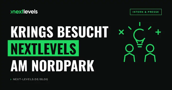Krings besucht Digitalagentur nextlevels am Nordpark